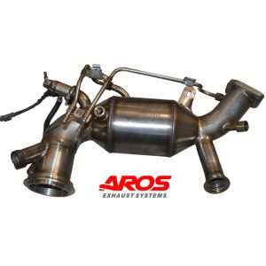 Impianto di scarico Downpipe per Alfa Romeo Stelvio 2.2 diesel AdBlue con catalizzatore sportivo, in acciaio inox