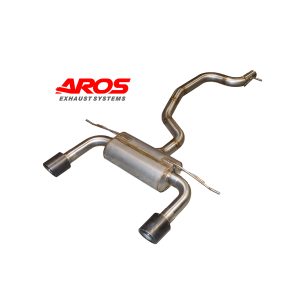 Sezione centrale libera e finale silenziato con terminali in carbonio per Audi TT MK3 FACELIFT Coupé/Roadster