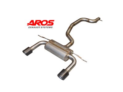 Sezione centrale libera e finale silenziato con terminali in carbonio per Audi TT MK3 FACELIFT Coupé/Roadster