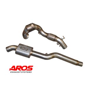 Downpipe con catalizzaotre e silenziatore Ø70 Ø76 per Audi TT QUATTRO MK3 Coupé/Roadster