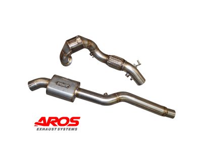 Downpipe con catalizzaotre e silenziatore Ø70 Ø76 per Audi TT QUATTRO MK3 Coupé/Roadster