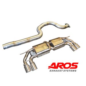 Centrale libero e finale silenziato con valvole elettroniche Ø76 per Audi A3 S3 8V/VA Quattro/Sportback Quattro