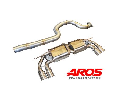 Centrale libero e finale silenziato con valvole elettroniche Ø76 per Audi A3 S3 8V/VA Quattro/Sportback Quattro