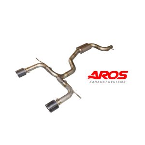 Centrale silenziato e finale libero con terminali in carbonio per Audi TT MK3 Coupé/Roadster