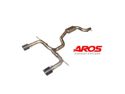 Centrale silenziato e finale libero con terminali in carbonio per Audi TT MK3 Coupé/Roadster