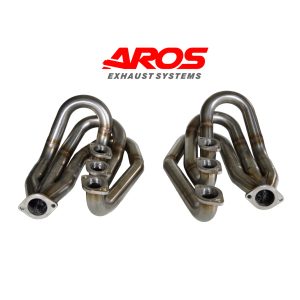 Coppia collettori di scarico 3-1 con attacco a flangia