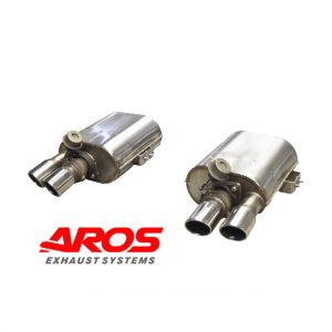 Coppia silenziatori con riutilizzo valvola originale per Ferrari 550 Maranello 1996-2001