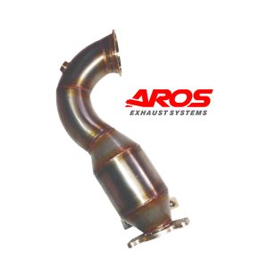 Downpipe con catalizzatore modello corto  (flangia V-band)
