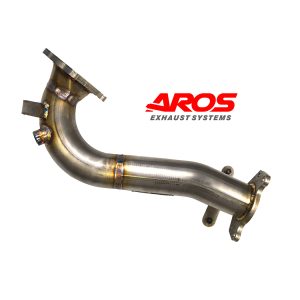 Downpipe senza catalizzatore modello corto (flangia a bulloni) Fiat 500 abarth 595 1.4 turbo 140 hp - 2015-2016