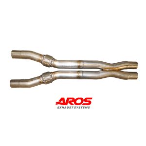 Sezione centrale x-pipe di solo tubo per Ferrari California 4.3i V8 460/490 Hp - 2008-2014