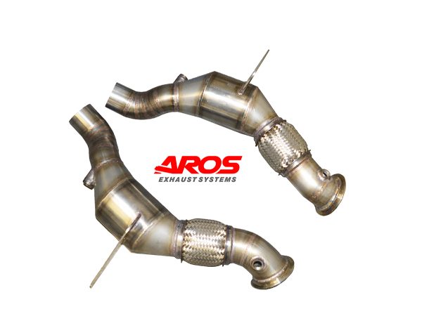 Coppia downpipe con catalizzattori