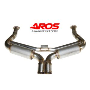 Finale silenziato e compensato con uscita centrale a papera (attacco a flangia)