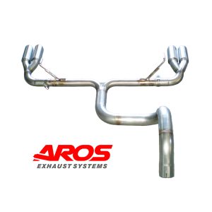 Finale senza silenziatore con quattro terminali - Fiat 500 Abarth 1.4 Turbo 135 Hp - 2008-2015