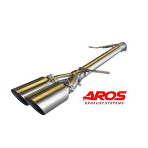 Finale senza silenziatore con doppio terminale da Ø76