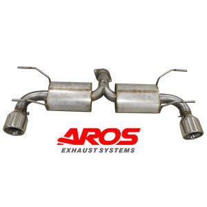 Sezione finale con silenziatore e terminali in Inox