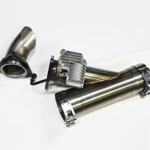 Kit bypass con valvola elettronica in acciaio inox di tipo AISI304 per modificare impianto di scarico