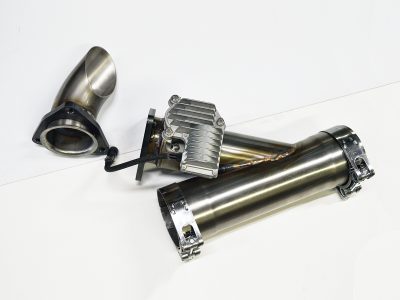 Kit bypass con valvola elettronica in acciaio inox di tipo AISI304 per modificare impianto di scarico