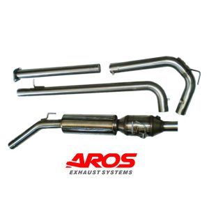 Linea di scarico completa con silenziatore e catalizzatore - Ø54