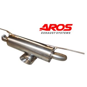 Finale silenziato singola uscita ovale