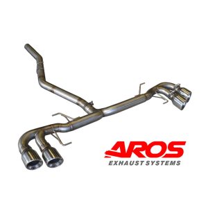 Finale senza silenziatore con 4 uscite Ø100