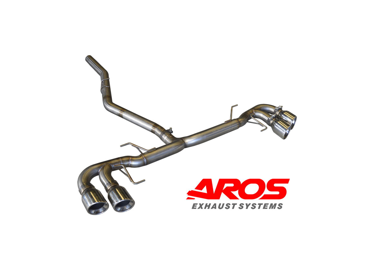 Finale senza silenziatore con 4 uscite Ø100