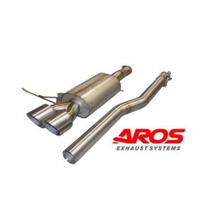 Seconda sezione centrale diretta e finale silenziato con doppio terminale - Ø76