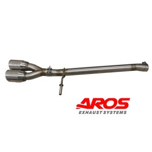 Finale senza silenziatore con doppio terminale Ø76