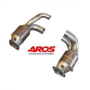 Coppia downpipe con catalizzatori (per modello originale senza OPF)