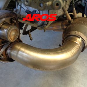 Coppia curve destra e sinistra "by-pass" silenziatori laterali + tappi