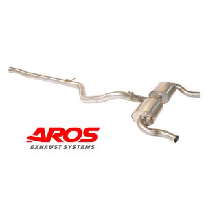 Sezione centrale libera e finale con doppio silenziatore