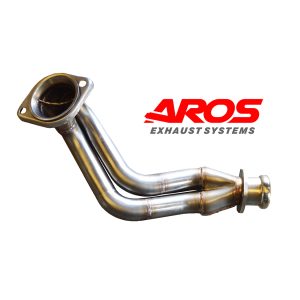 Bitubo in inox per Renault Clio Williams Gruppo A 7 marce, sezione dopo collettore per rally omologato FIA impianto di scarico Renault Clio Williams marmitta sportiva