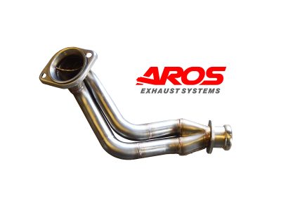 Bitubo in inox per Renault Clio Williams Gruppo A 7 marce, sezione dopo collettore per rally omologato FIA impianto di scarico Renault Clio Williams marmitta sportiva