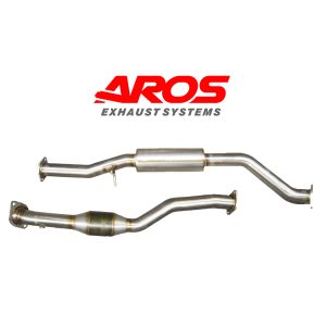 Sezione centrale con catalizzatore e con silenziatore