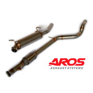 Sezione centrale con catalizzatore e finale con silenziatore - Ø60