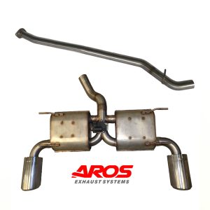 Centrale libero + finale con doppio silenziatore e valvola elettronica (senza terminali)