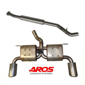 Centrale silenziato + finale con doppio silenziatore e valvola elettronica (senza terminali)