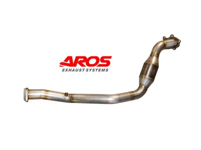 Subaru STI downpipe e frontpipe con catalizzatore