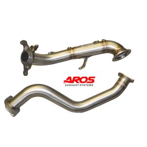 Downpipe senza catalizzatore + frontpipe (riduzione strozzatura tra i due tratti)
