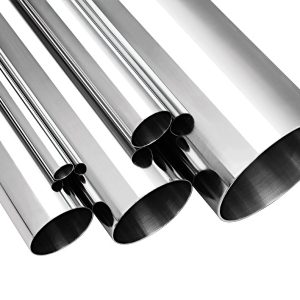 Inox pipe or tube in stainless steel for tubing and exhaust system different diameters and thickness