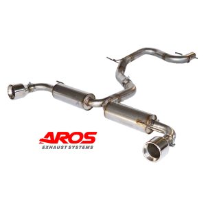 Sezione centrale non silenziata e finale con doppia uscita e silenziatori dedicati - Ø76